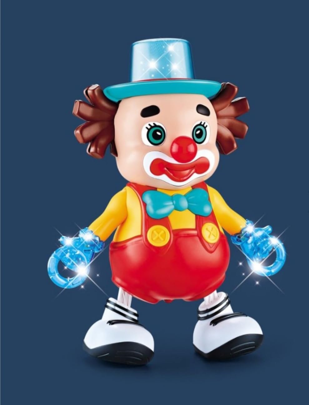 Interactive Dance Clown Toy with LED Lights and Music - Ages 3+