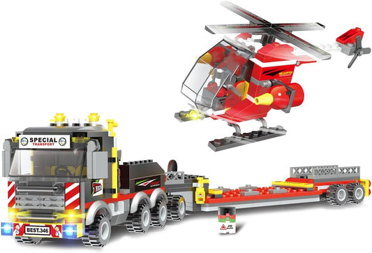 LEGO City Fire Rescue: Helicopter and Special Transport building Set