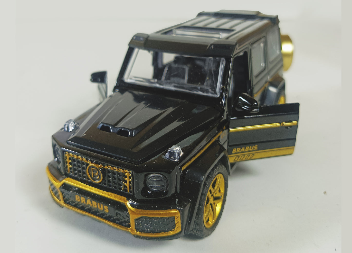Diecast Metal Black Jeep Route 66 Model Car