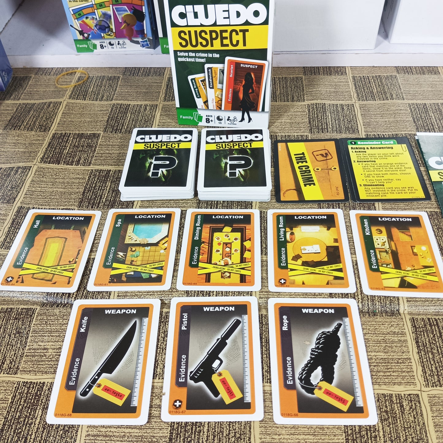 Cluedo Suspect Card Game