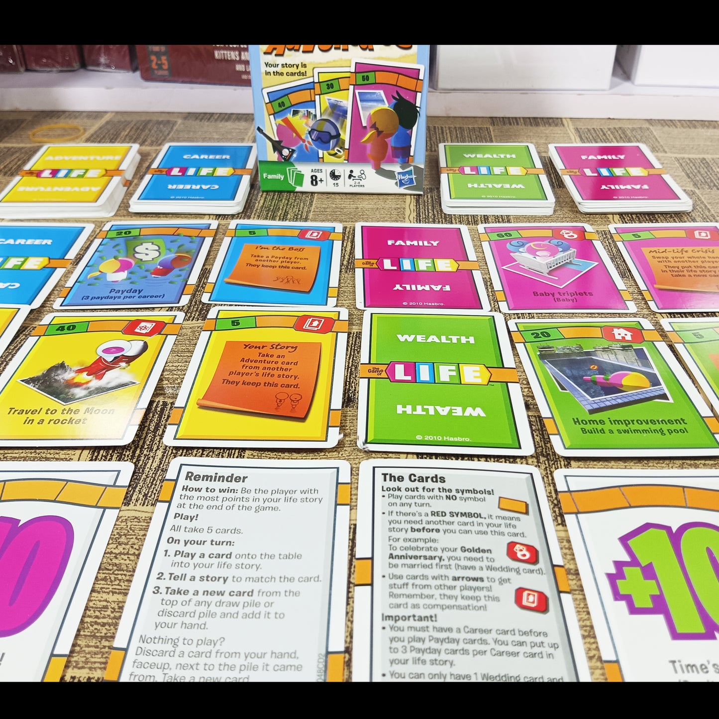 The Game of LIFE Adventures Card Game