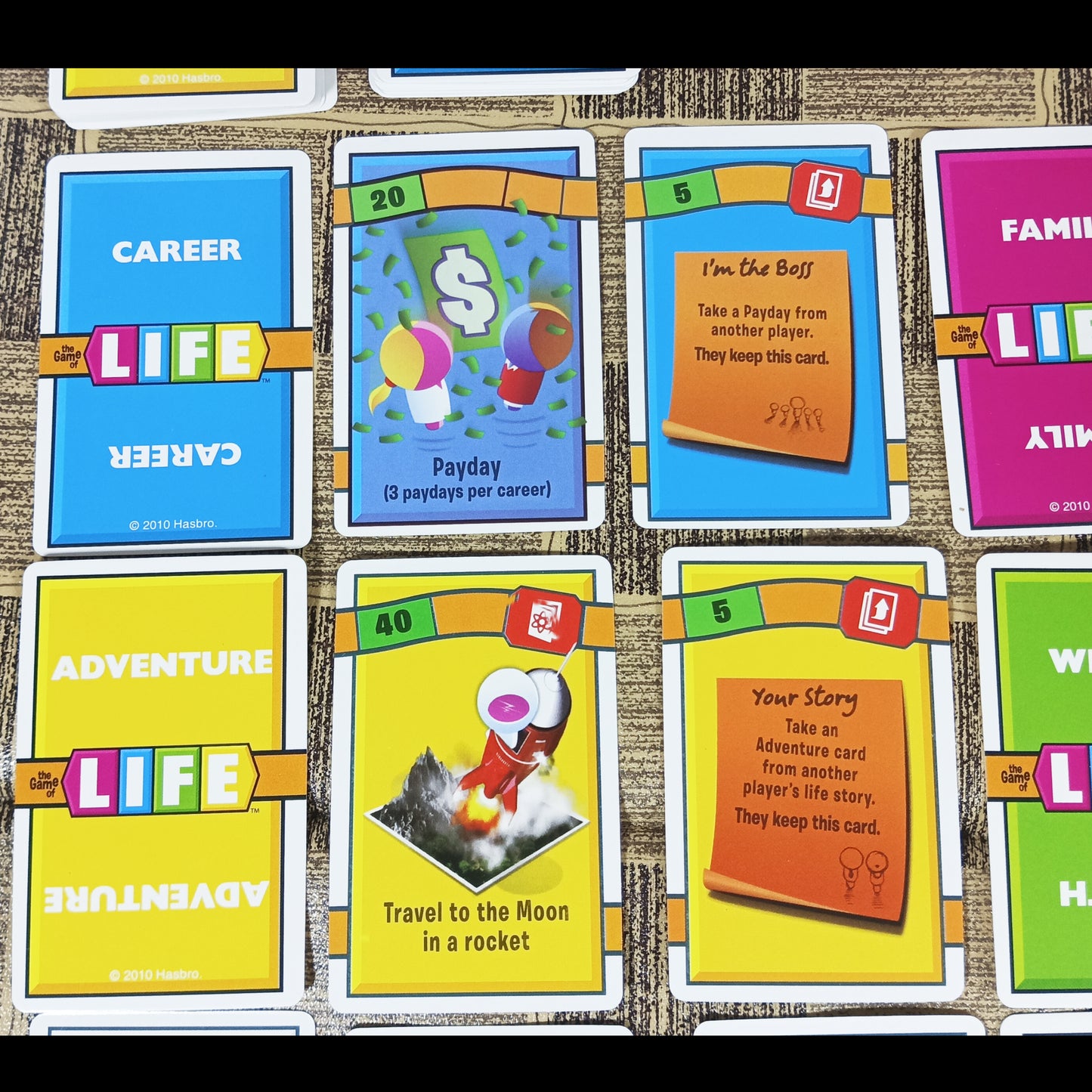 The Game of LIFE Adventures Card Game