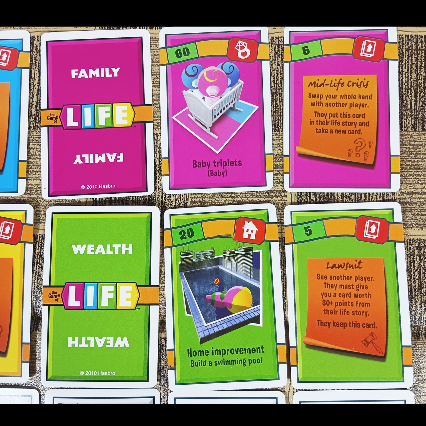 The Game of LIFE Adventures Card Game