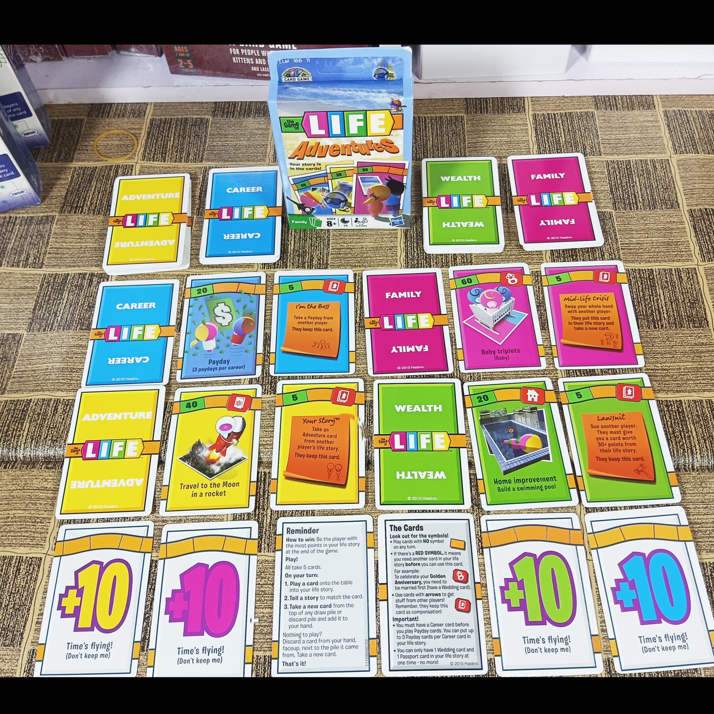 The Game of LIFE Adventures Card Game