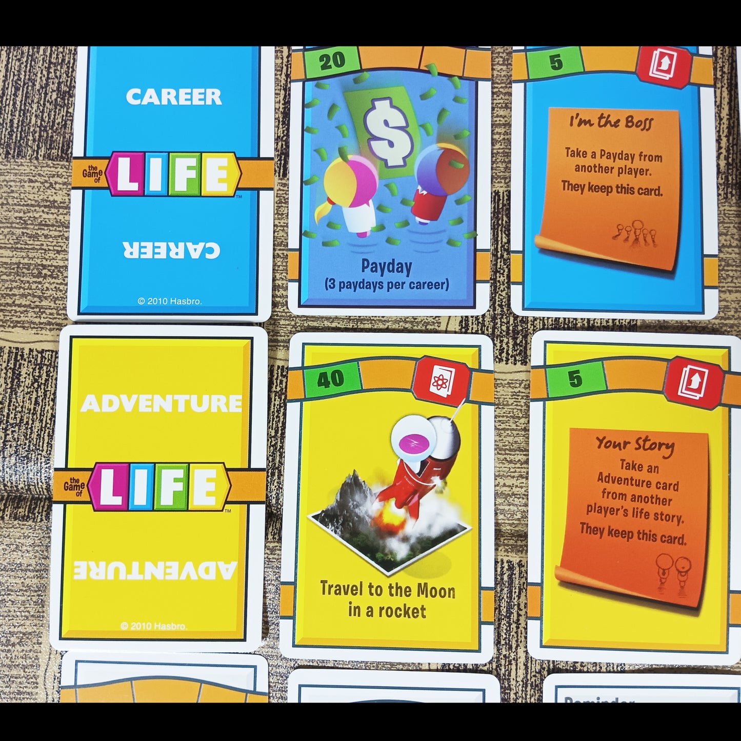 The Game of LIFE Adventures Card Game