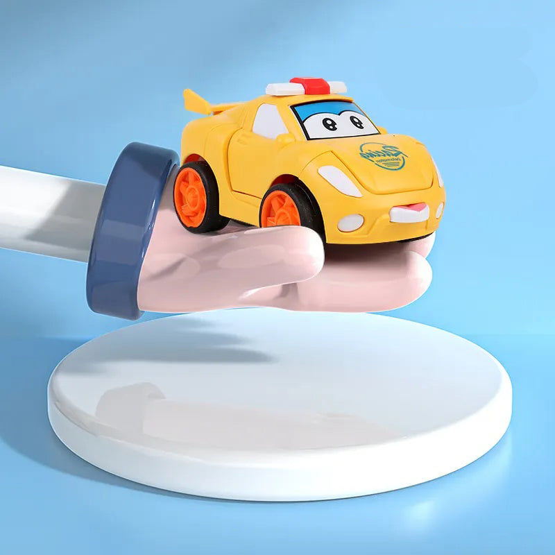 Transforming Robot Cars: 2-in-1 pull back vehicle