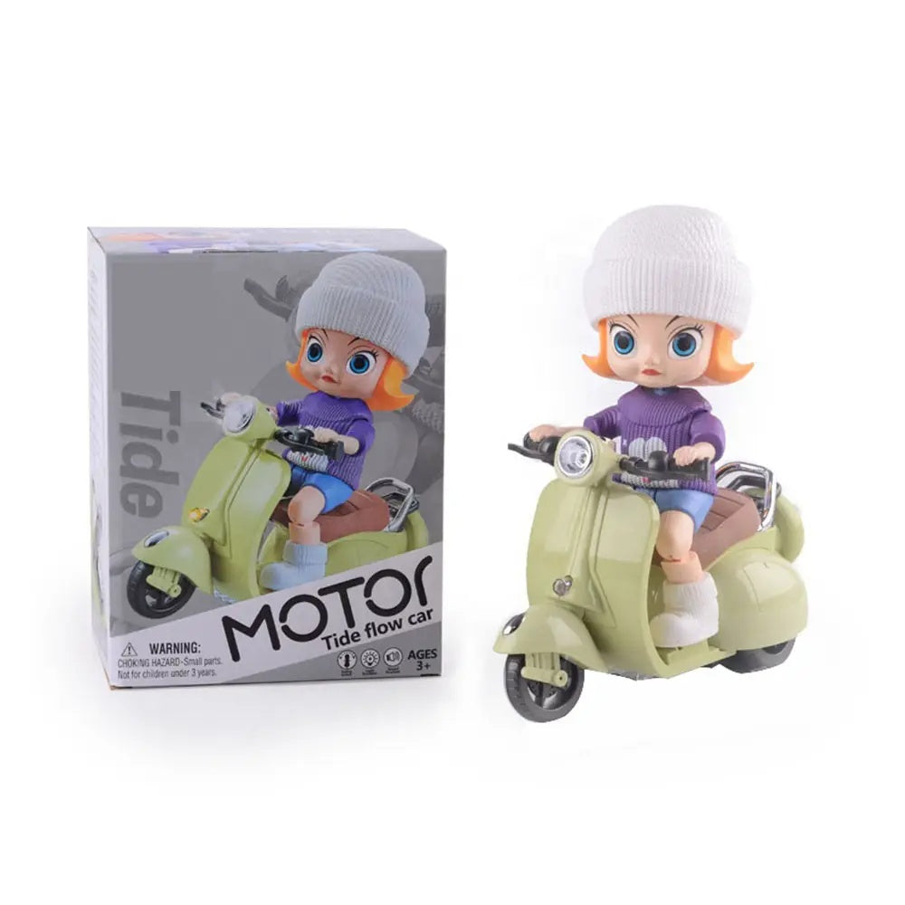 Tide Flow Motor Scooter Toy with Interactive Features