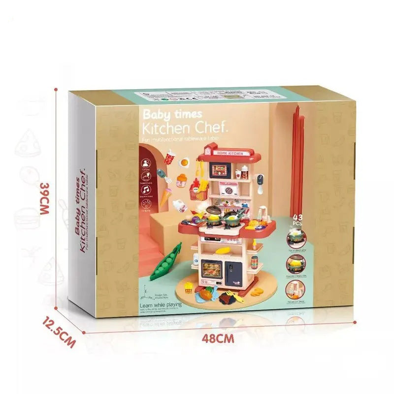 Baby Times Kitchen Chef: Deluxe Pretend Play Home Kitchen