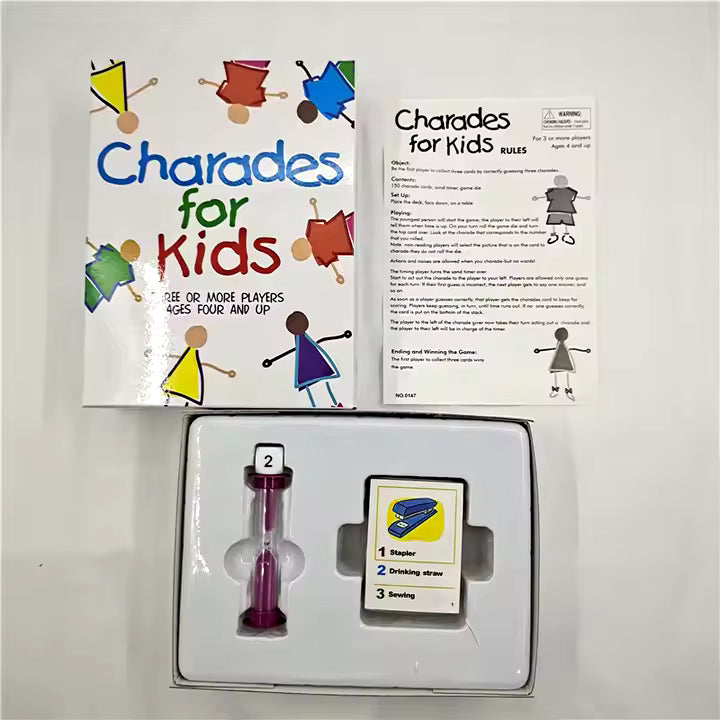 Charades for kids, Card Game