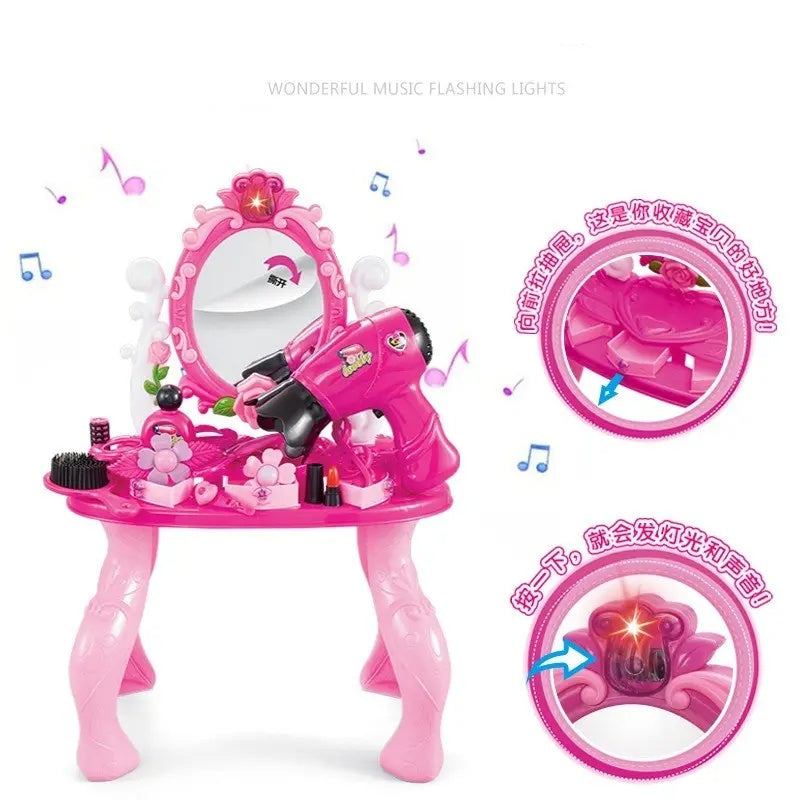 21+ pcs Delightful Princess Dressing Table Playset