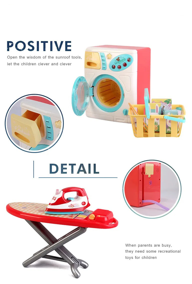 Sweet Home Kids' Laundry Playset with Realistic Features