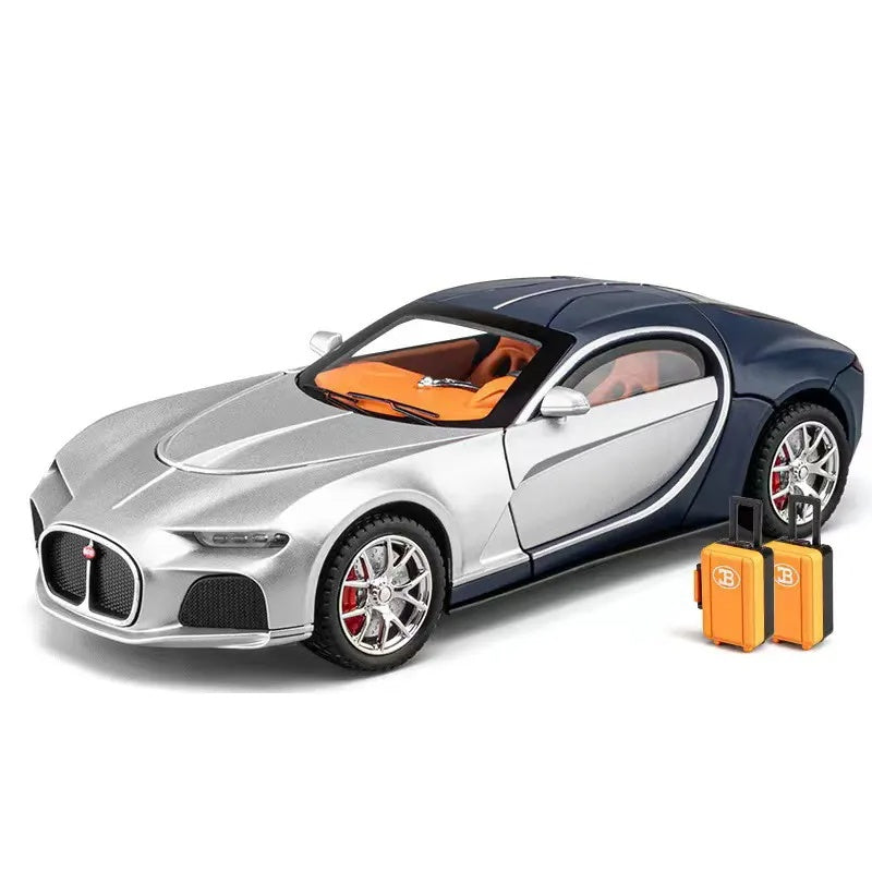 Buggati Replica Die-Cast Vehicle Model - Interactive Features with Sound and Light