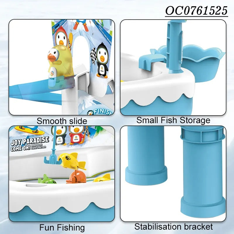 Ice Penguin Skiing and Fishing Adventure Set