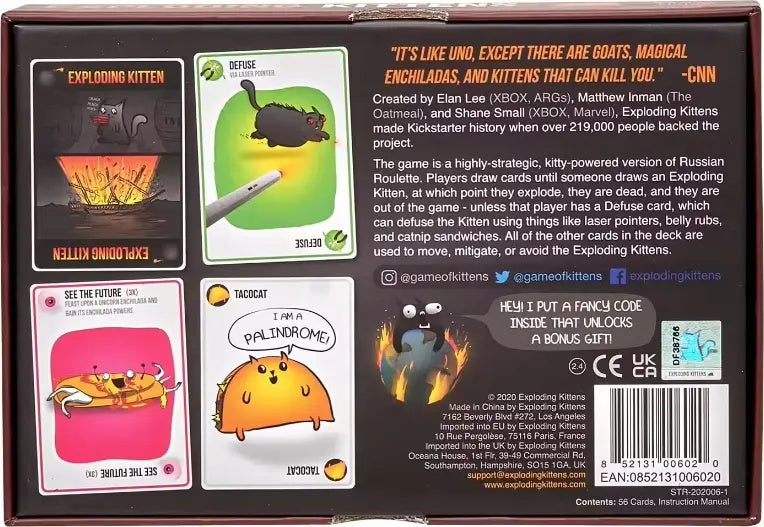 Exploding Kittens - Original Edition Card Game