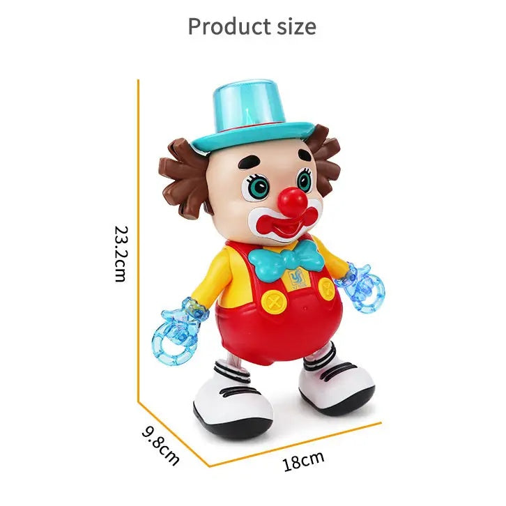 Interactive Dance Clown Toy with LED Lights and Music - Ages 3+