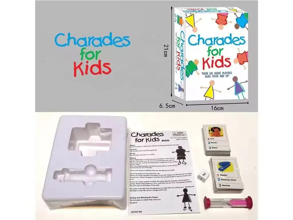 Charades for kids, Card Game