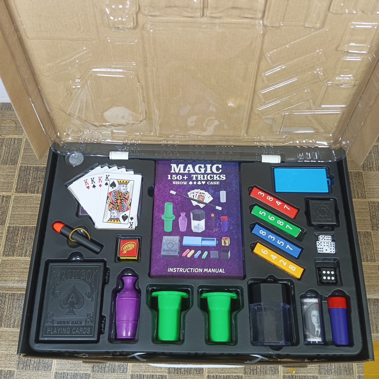 Magic 150+ Tricks Show Set | Complete Magic Kit for Kids & Beginners