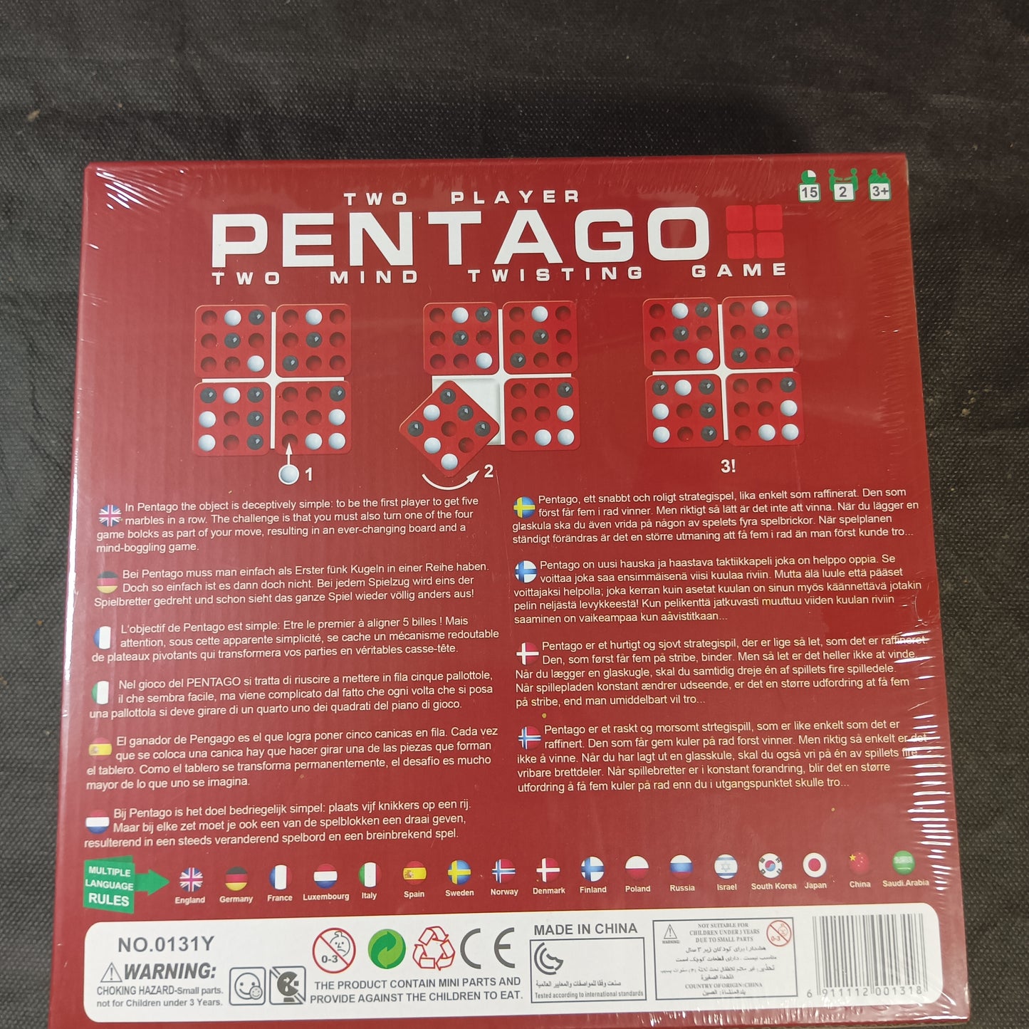Pentago – 2 Player Mind-Twisting Strategy Game