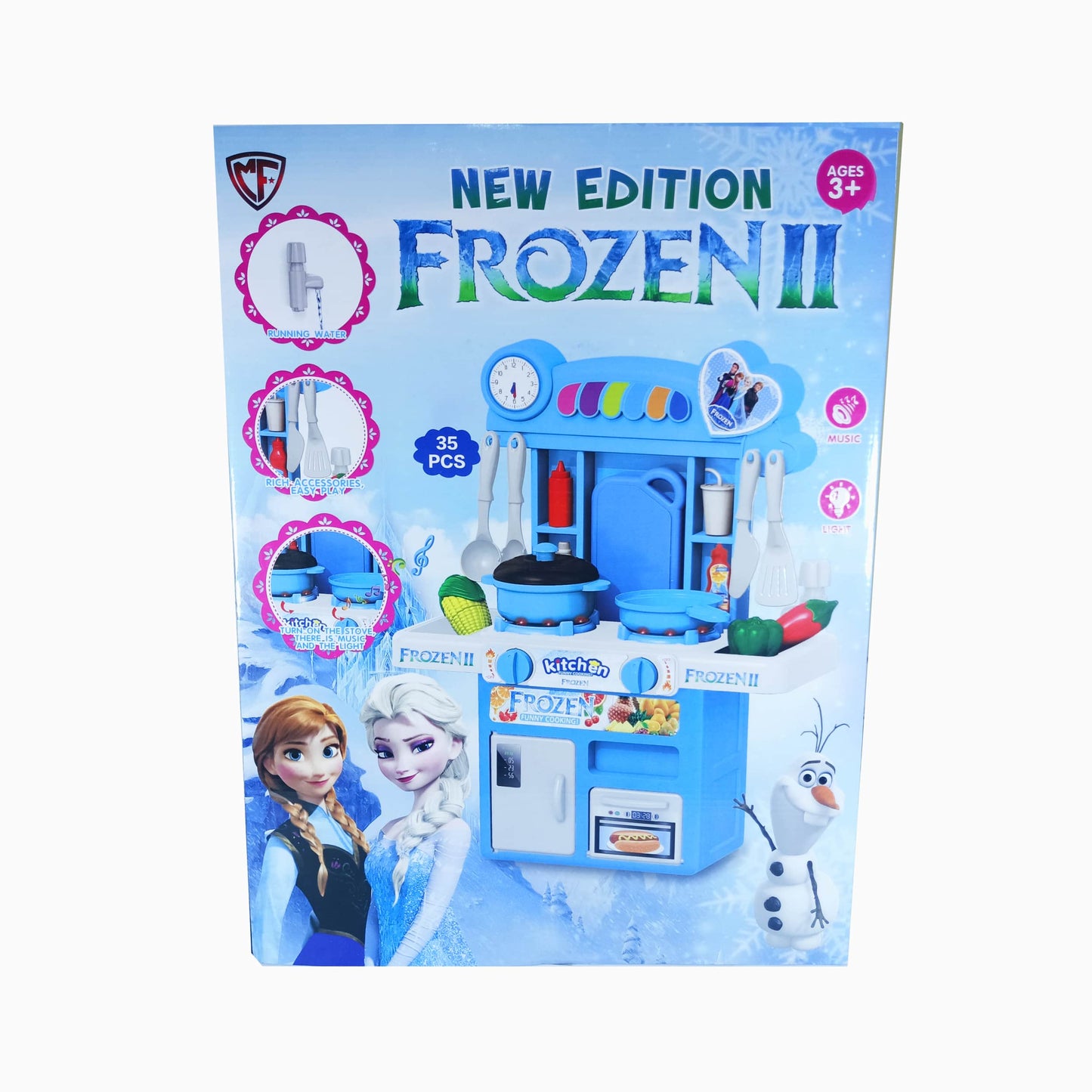 Frozen II Deluxe Toy Kitchen Set: Interactive Playset for Creative Kids