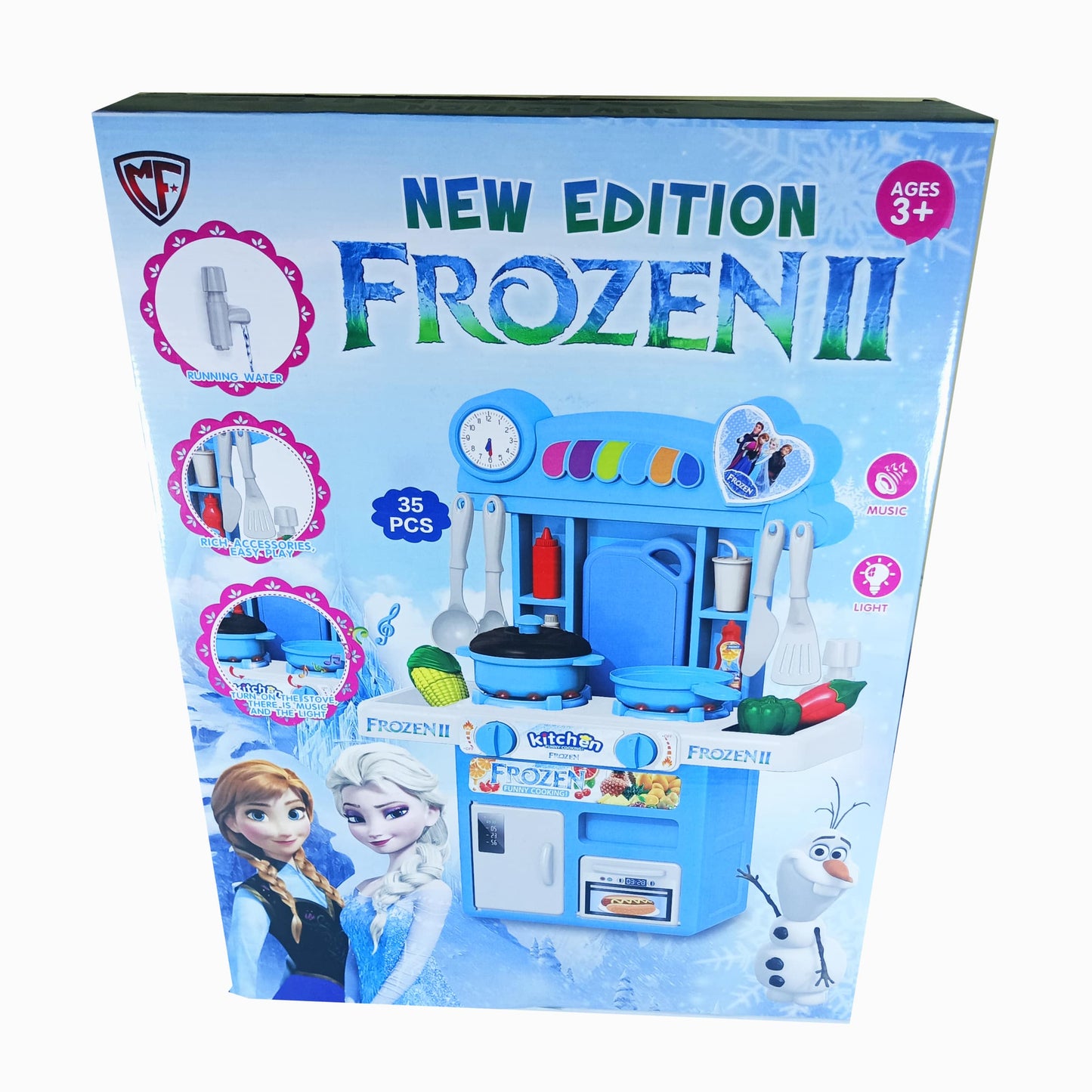 Frozen II Deluxe Toy Kitchen Set: Interactive Playset for Creative Kids
