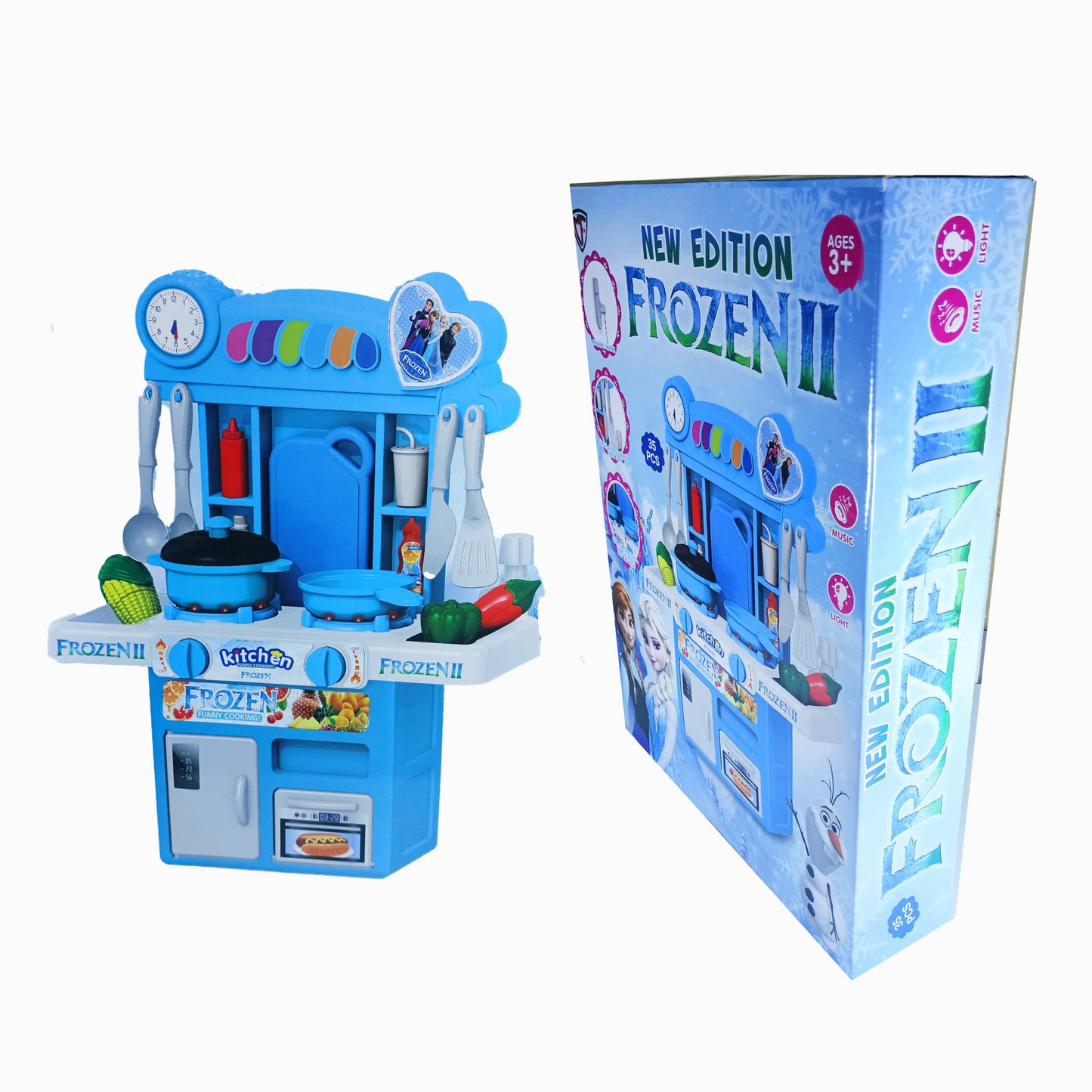 Frozen II Deluxe Toy Kitchen Set: Interactive Playset for Creative Kids