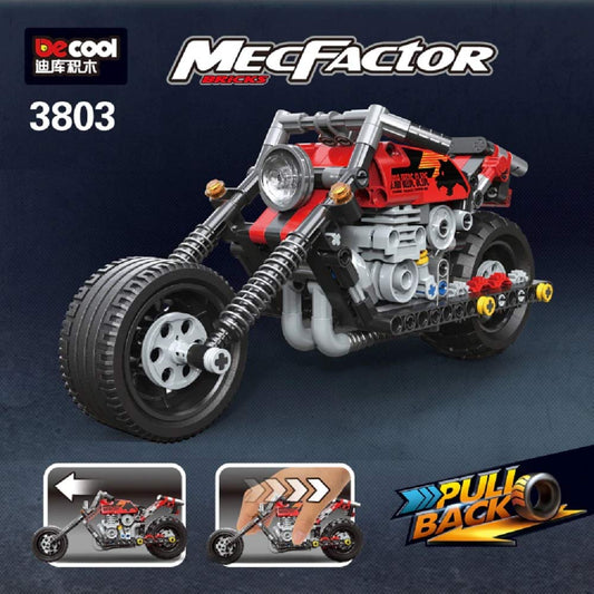LEGO MecFactor Pull-Back Motorcycle Building Blocks Set