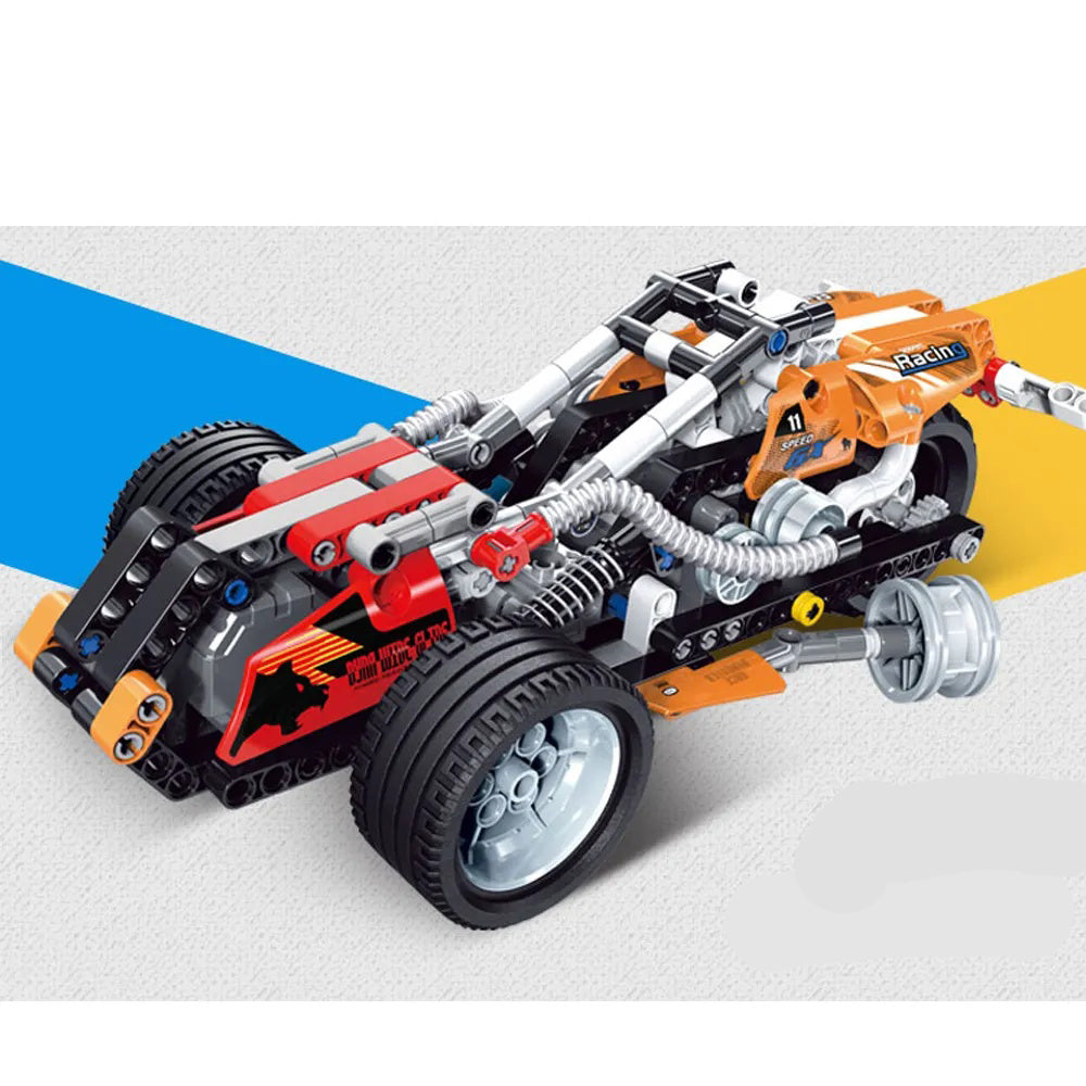 LEGO MecFactor Pull-Back Motorcycle Building Blocks Set