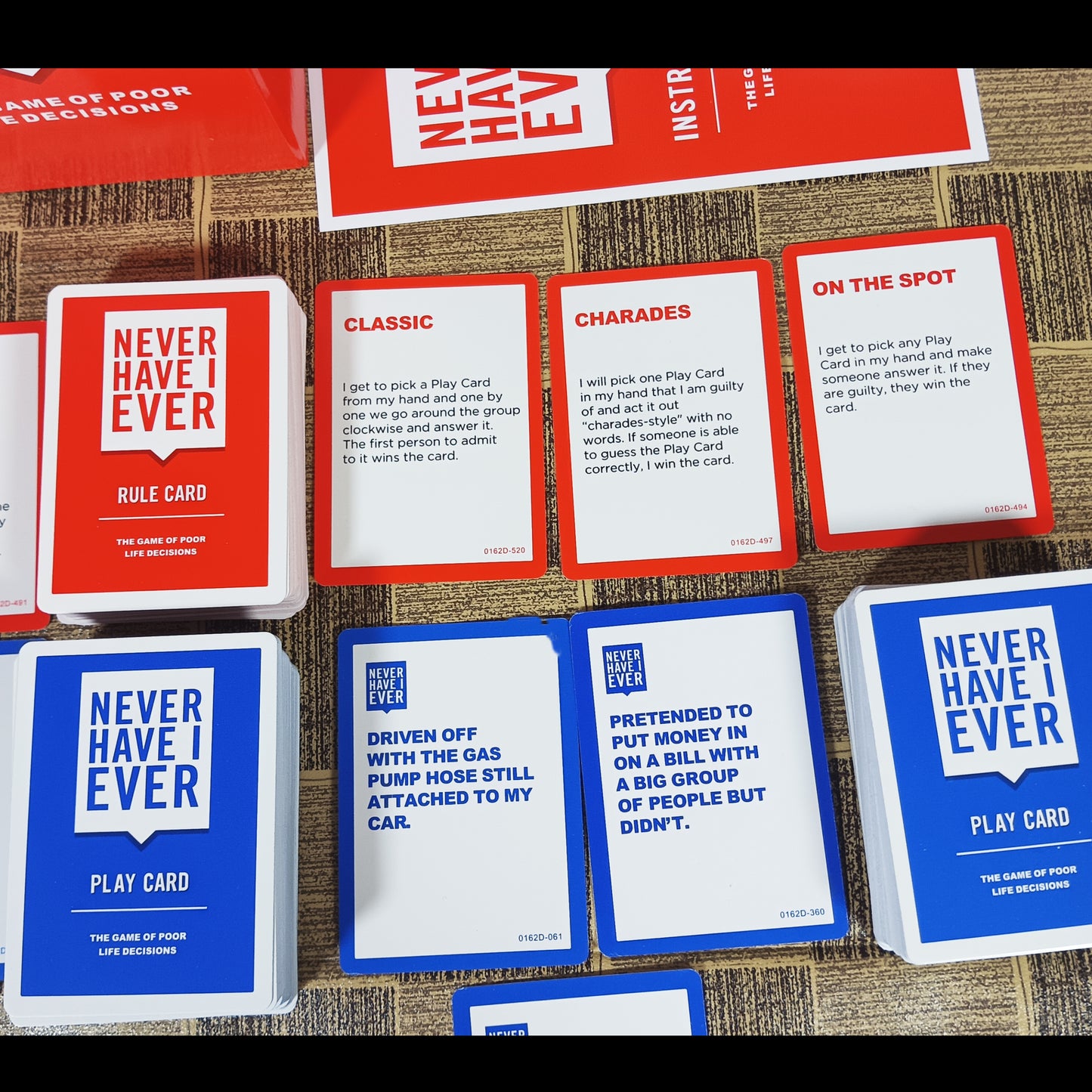 card game, Never Have I Ever: The Game of Poor Life Decisions 17+