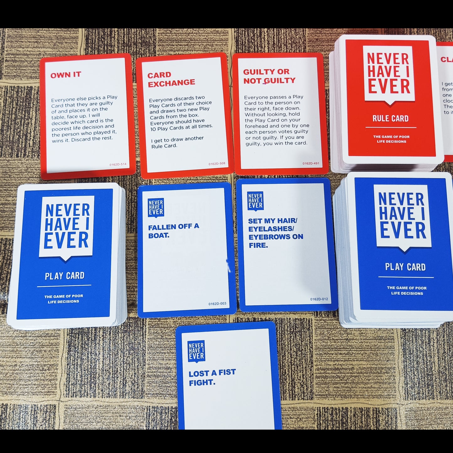 card game, Never Have I Ever: The Game of Poor Life Decisions 17+