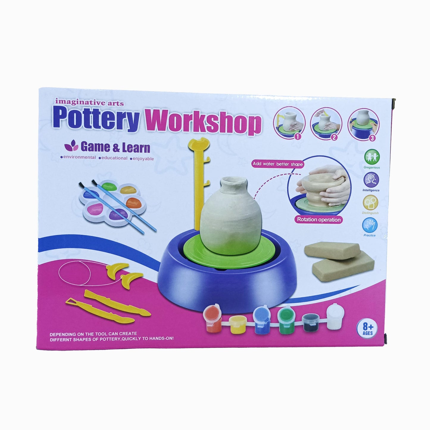 Creative Clay Craft – Pottery Wheel Kit for Young Artists