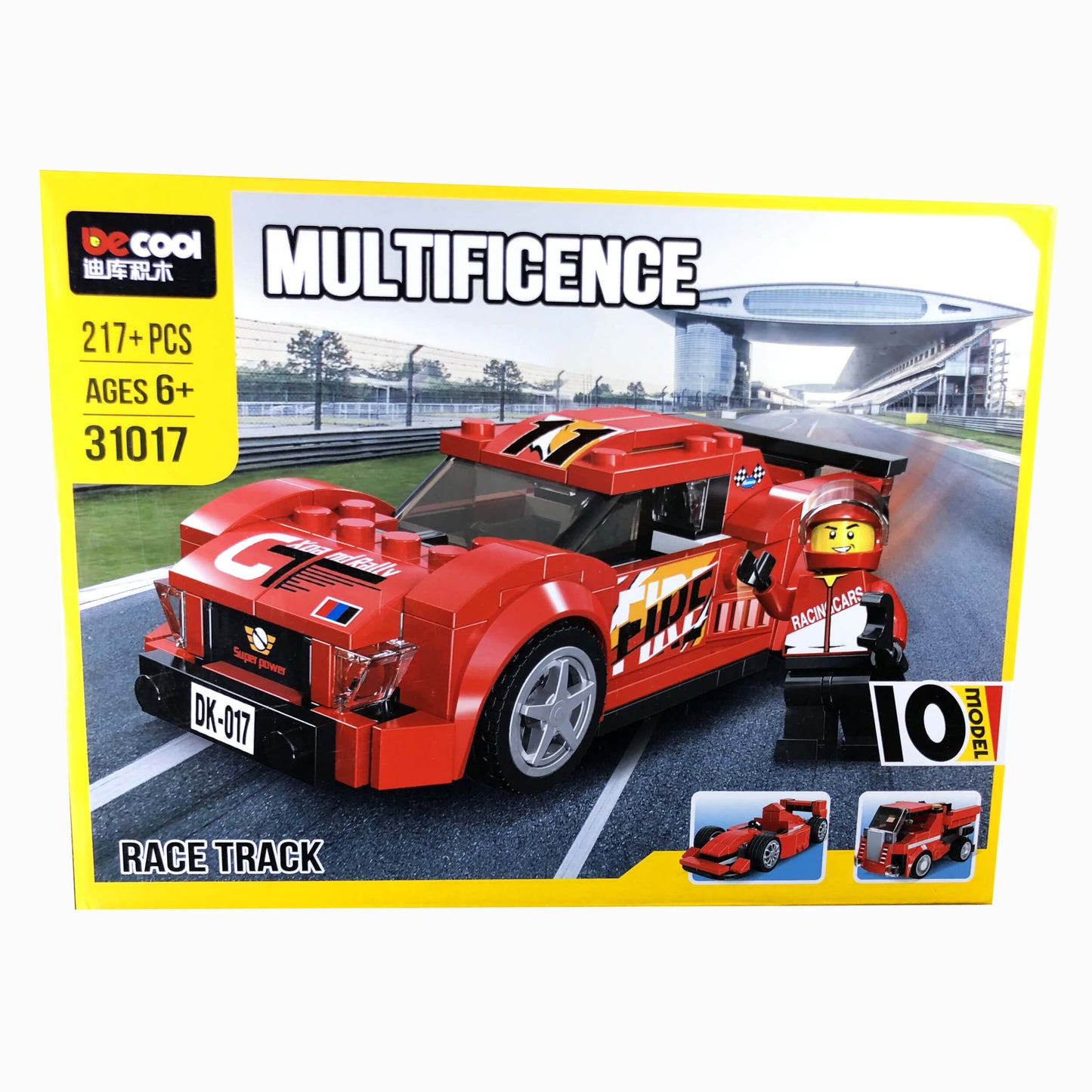 LEGO Multificence 10-in-1 Race Track car blocks Set