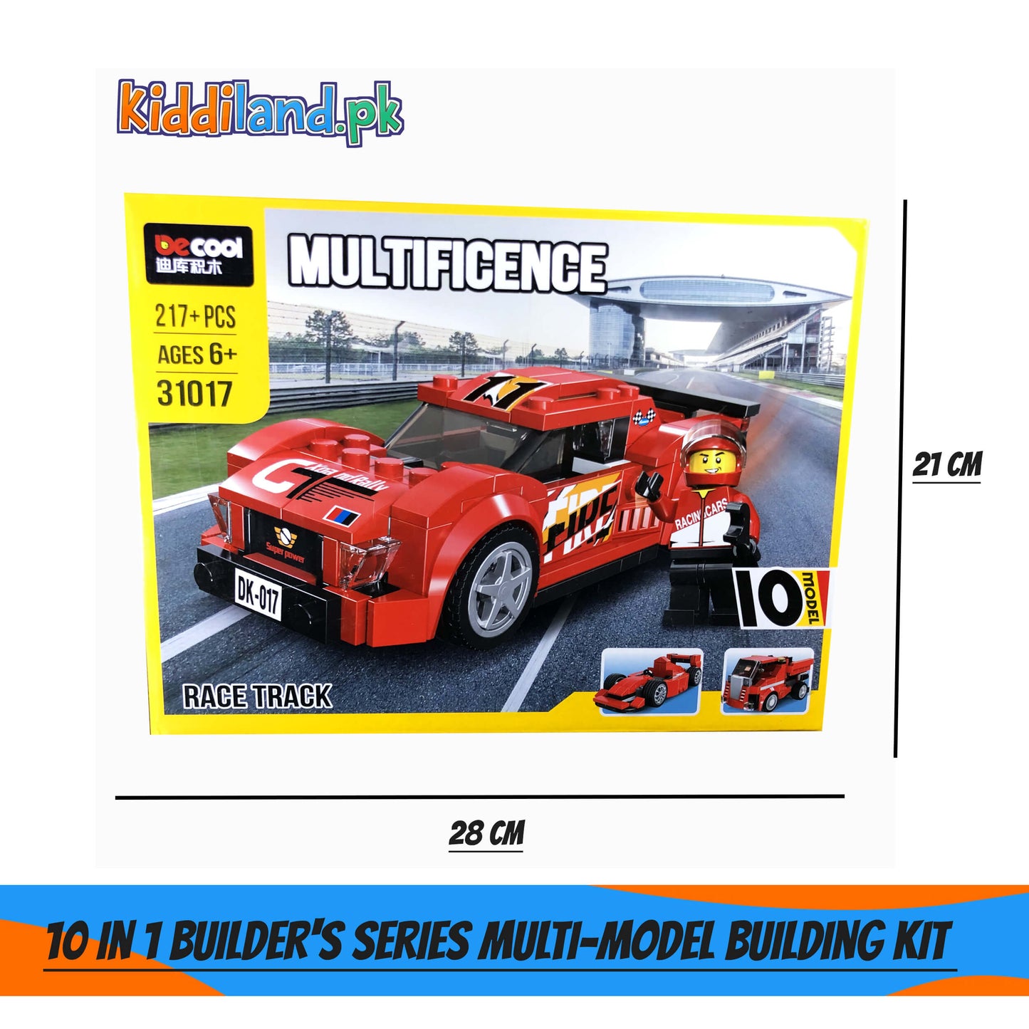 LEGO Multificence 10-in-1 Race Track car blocks Set