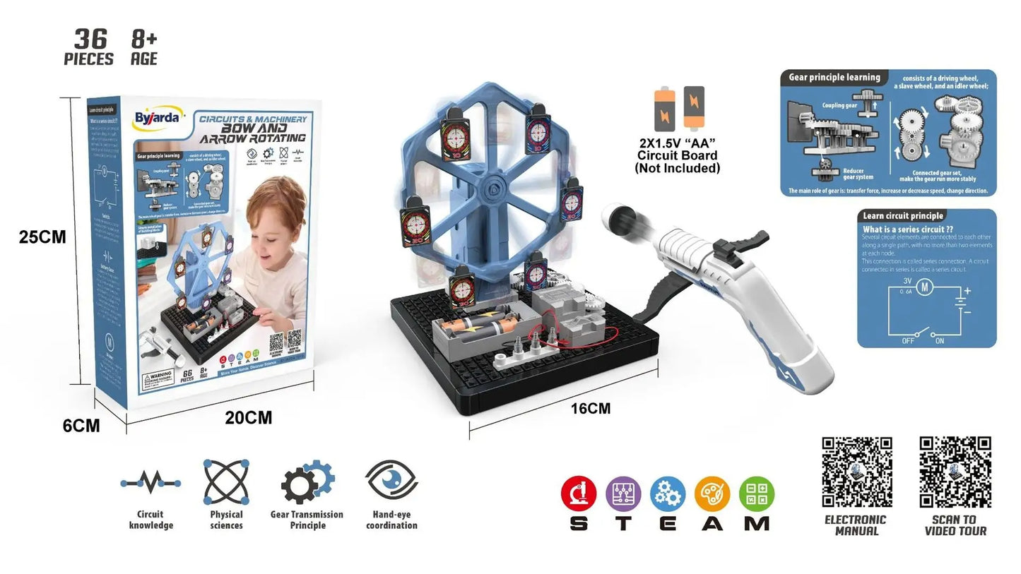 STEM Circuits & Machinery 3D Rotating Scientific Experiment Kit