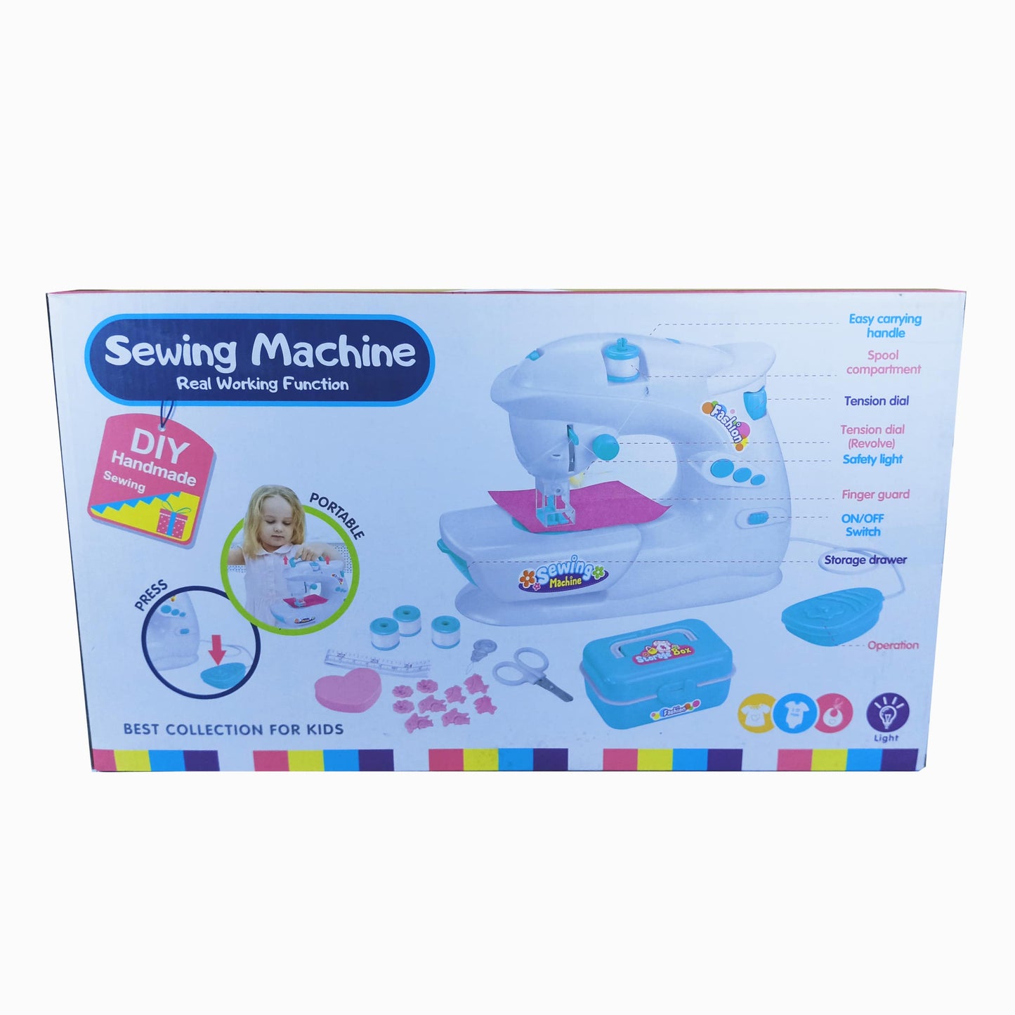 Deluxe Crafty Kids Sewing Machine with Real Working Features