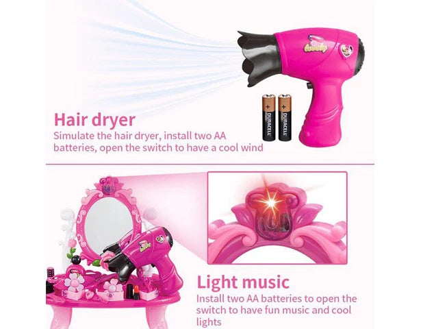 21+ pcs Delightful Princess Dressing Table Playset
