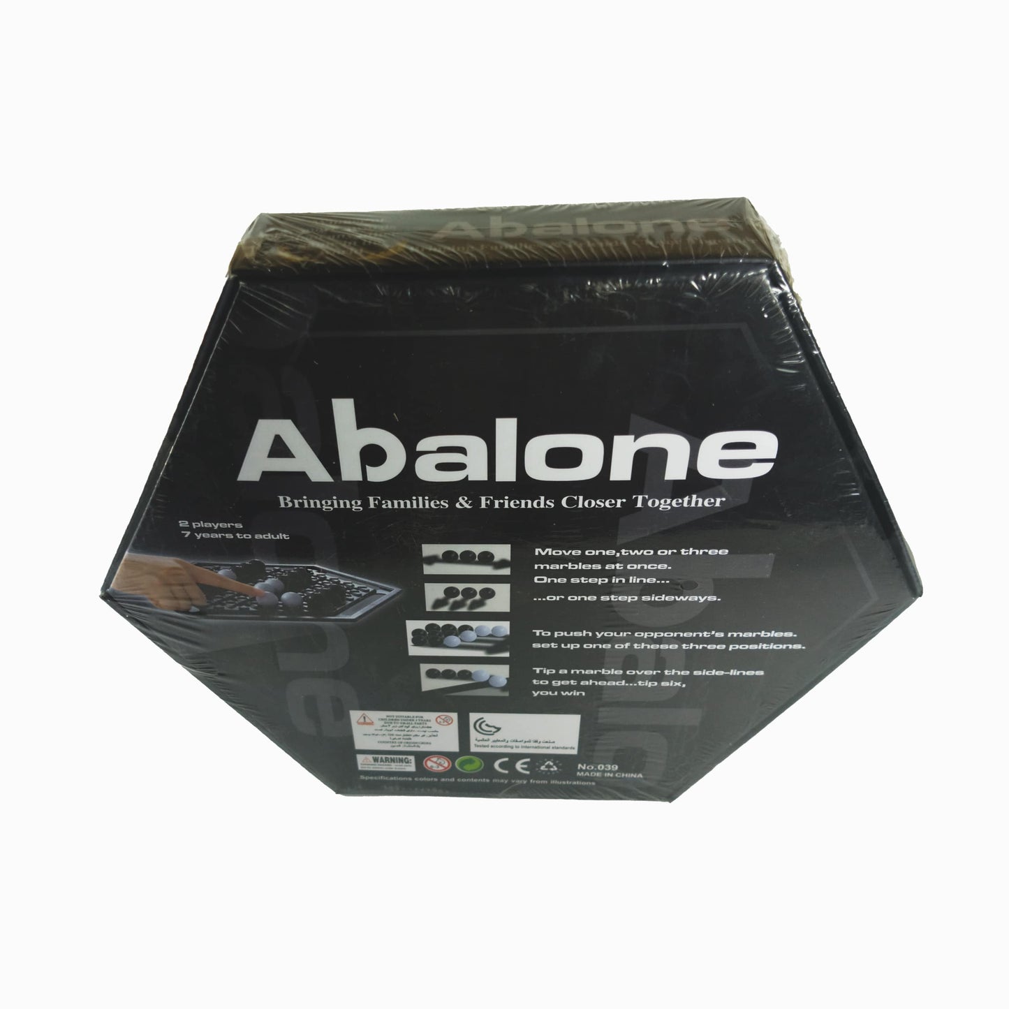 Abalone Strategy Board Game by Shuangyu – Classic 2-Player Marble Game