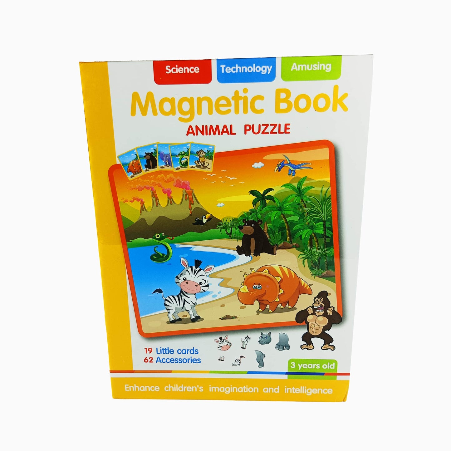 Educational Magnetic Animal Magnetic Puzzle Book for Kids
