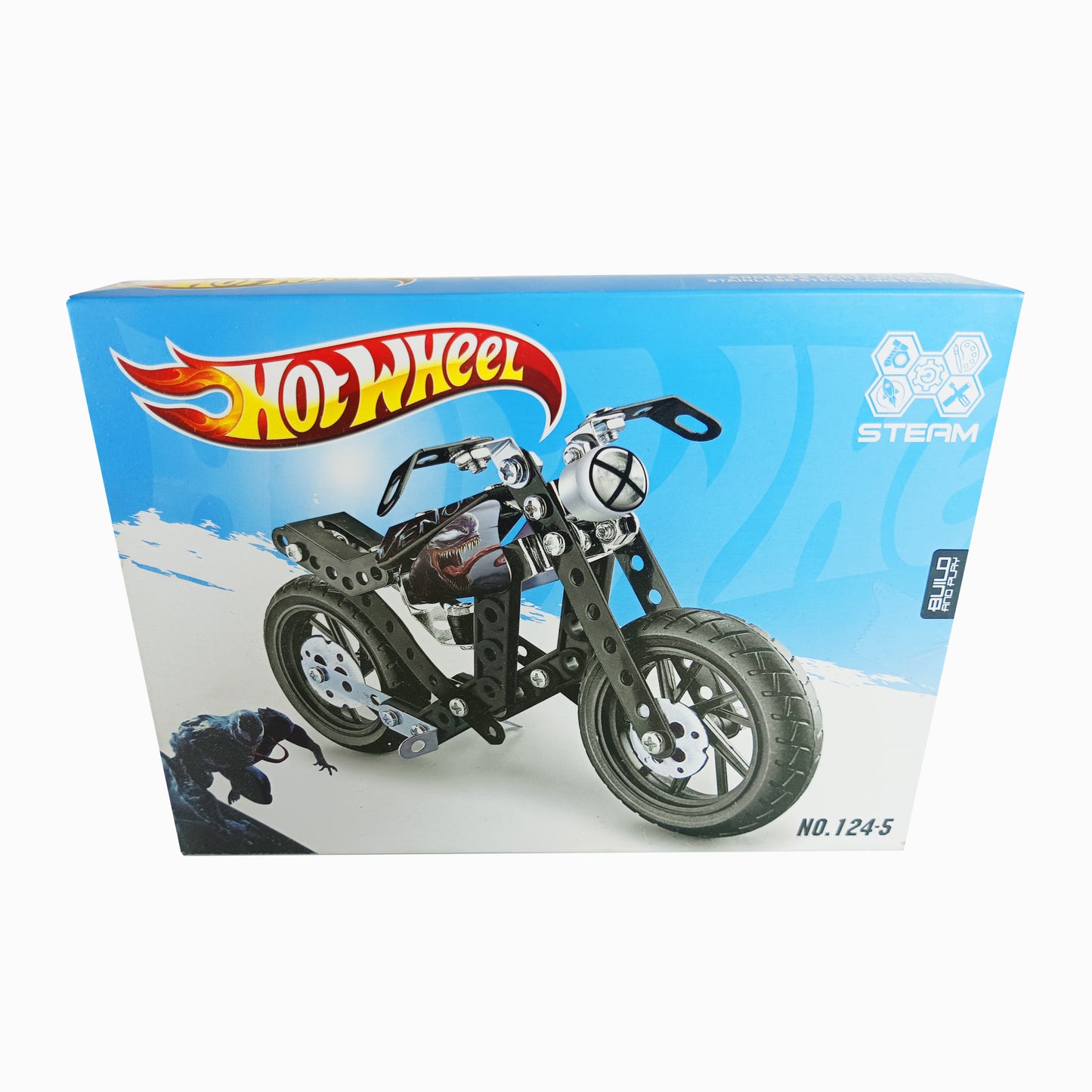 Hot Wheels Mechanical Bike Construction , Metal Kit
