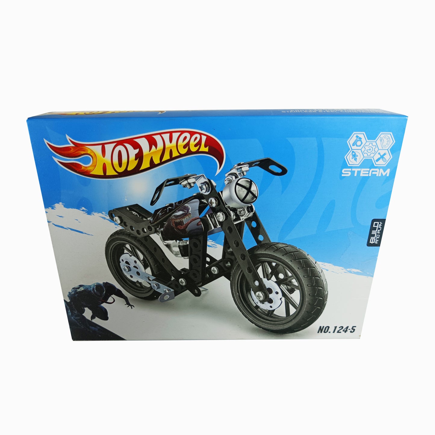 Hot Wheels Mechanical Bike Construction , Metal Kit