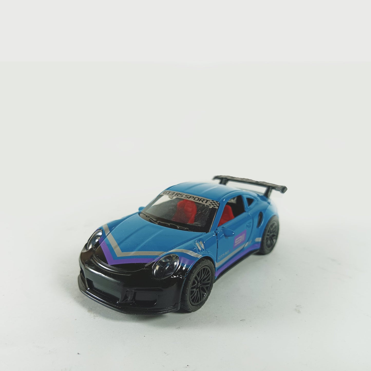 YZ Model Alloy Sports Car - Blue with Racing Decals
