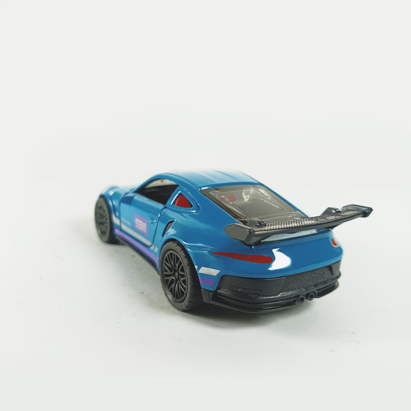 YZ Model Alloy Sports Car - Blue with Racing Decals