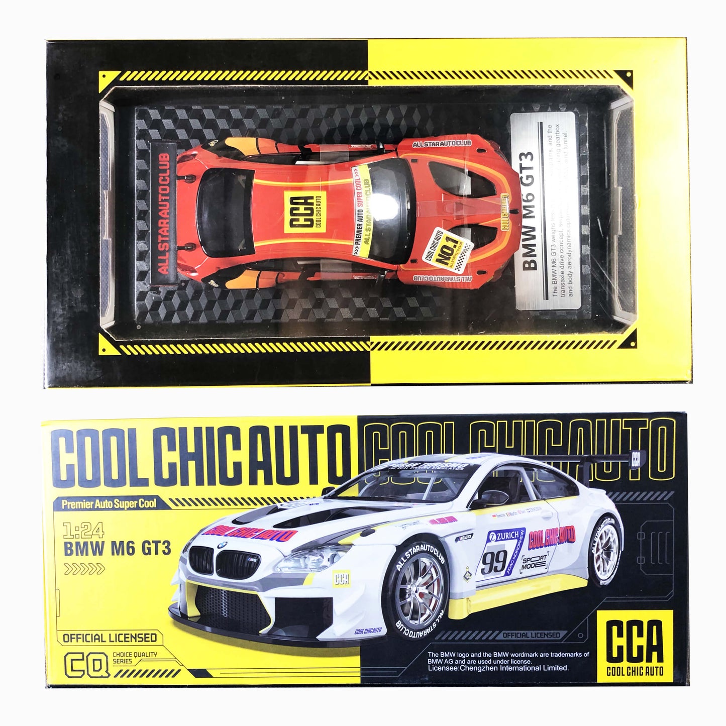 Official Licensed Scale 1:24 BMW M6 GT3 Diecast Model