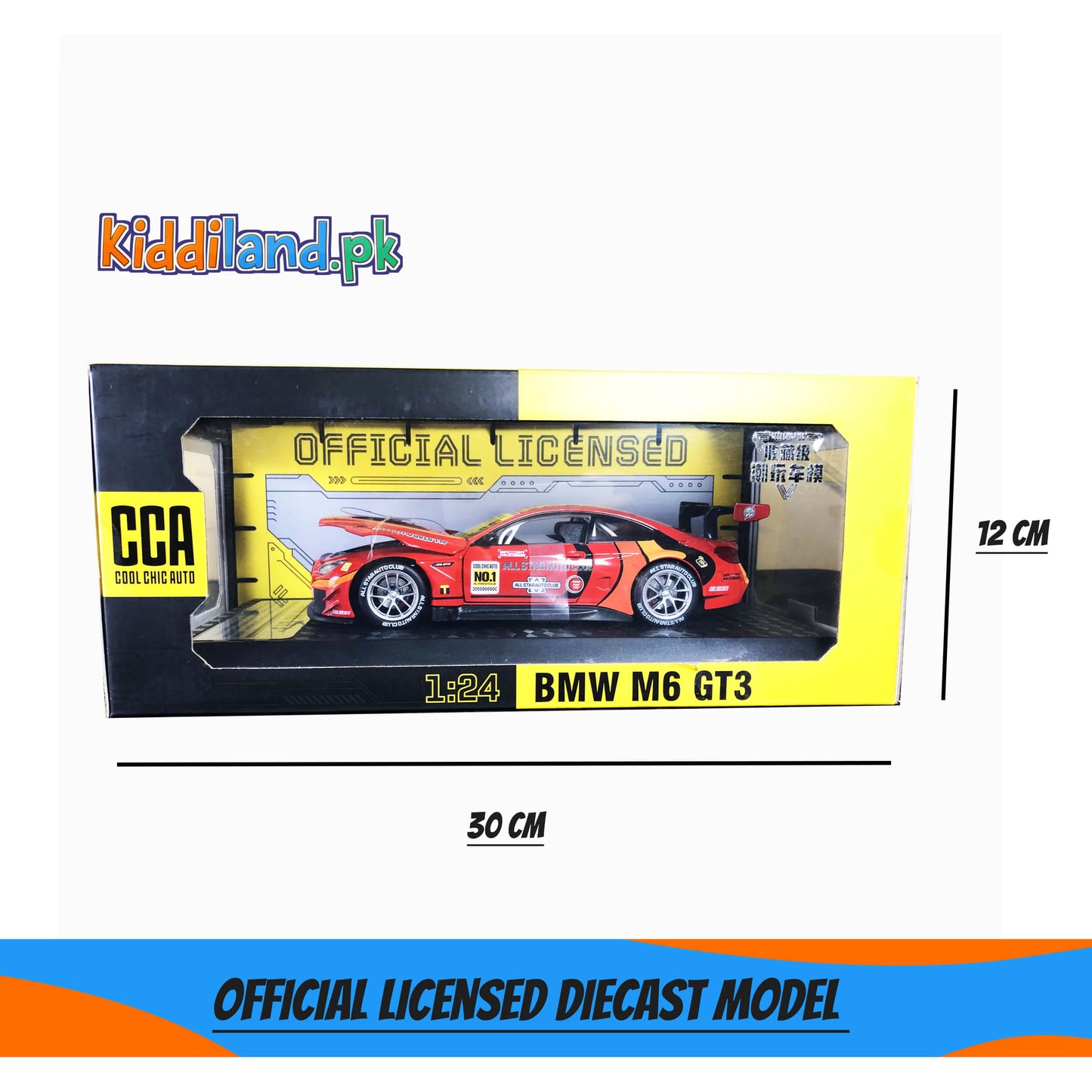 Official Licensed Scale 1:24 BMW M6 GT3 Diecast Model