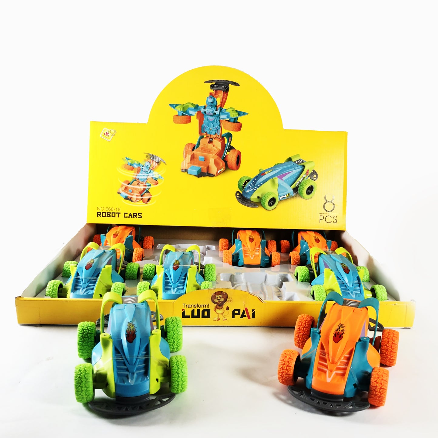 Luo Pai Transformable Robot Cars Collection