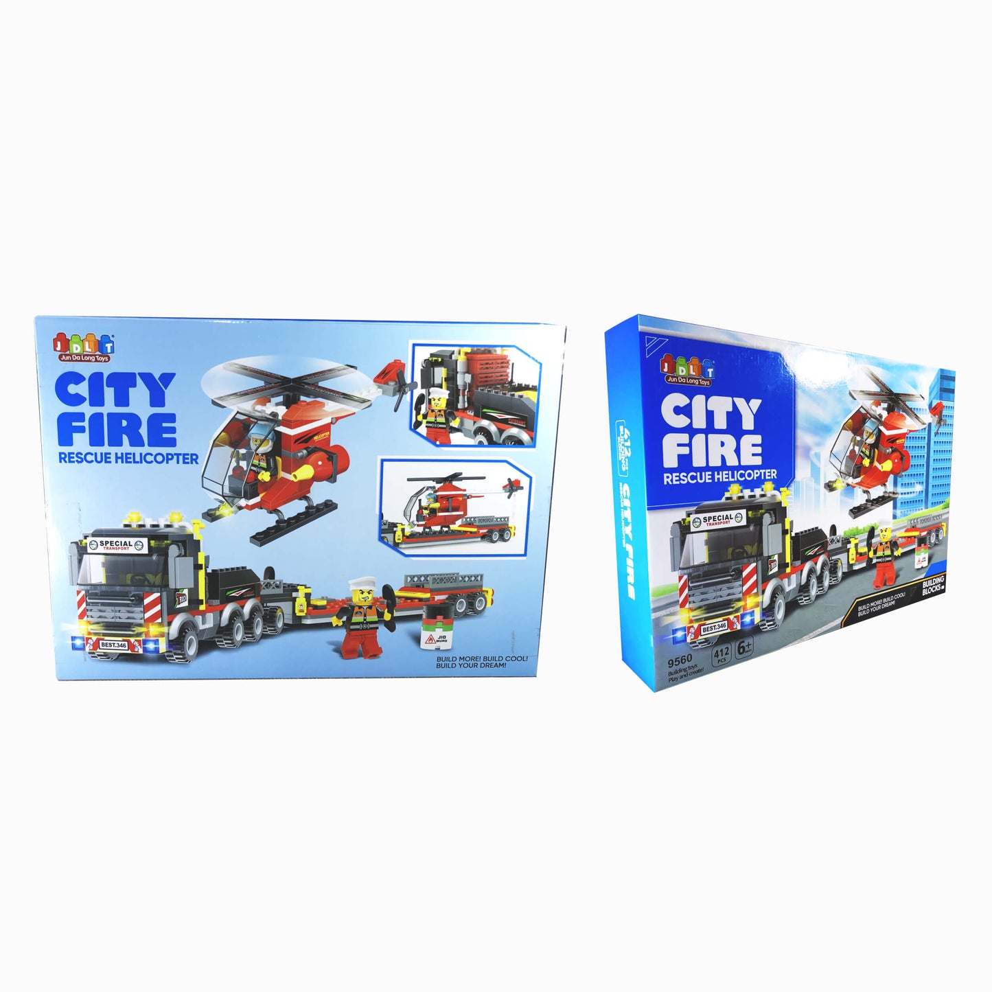 LEGO City Fire Rescue: Helicopter and Special Transport building Set