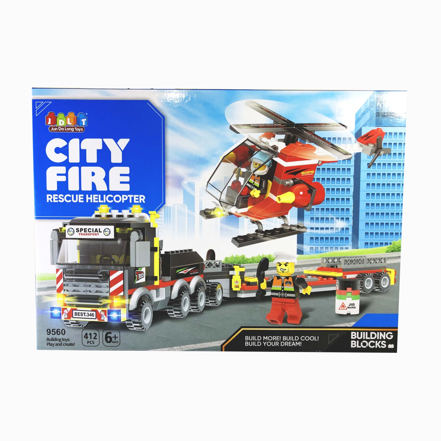LEGO City Fire Rescue: Helicopter and Special Transport building Set