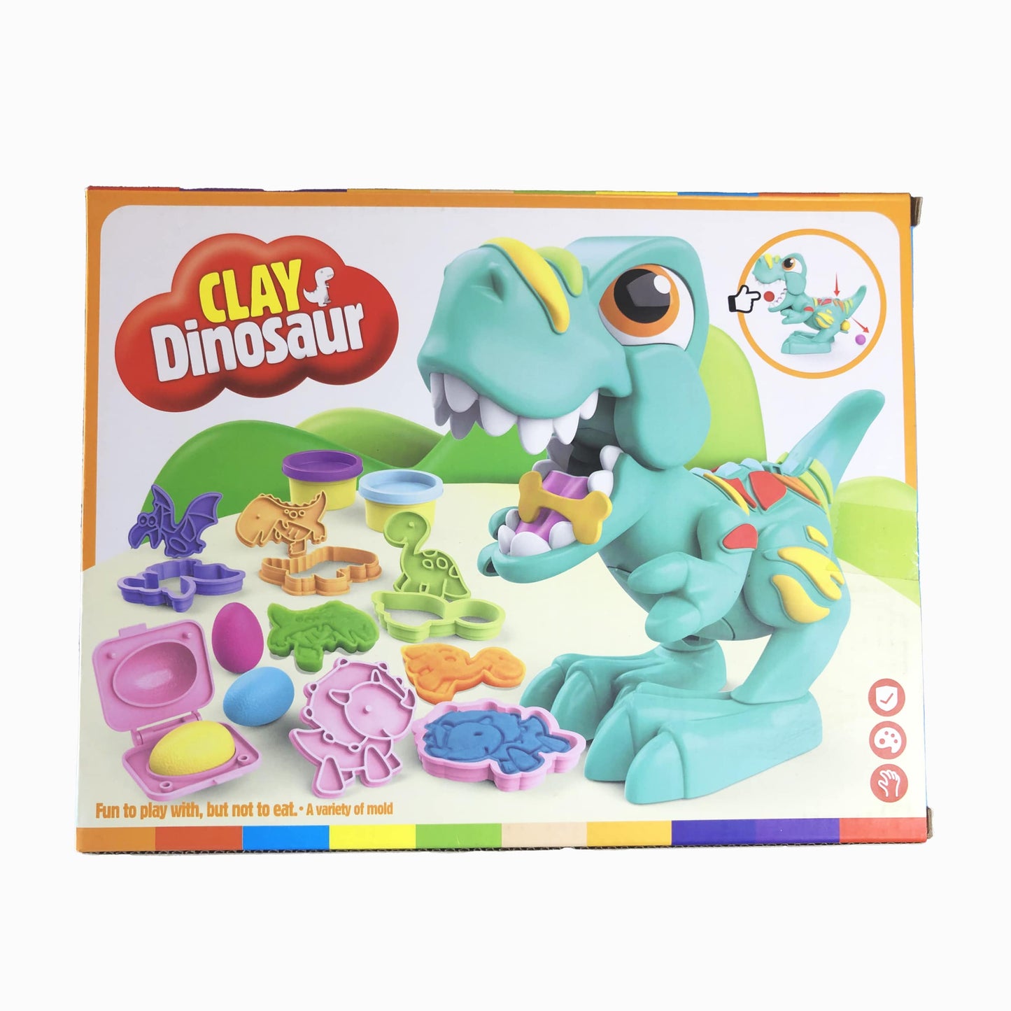 Clay Dinosaur Creative Playset
