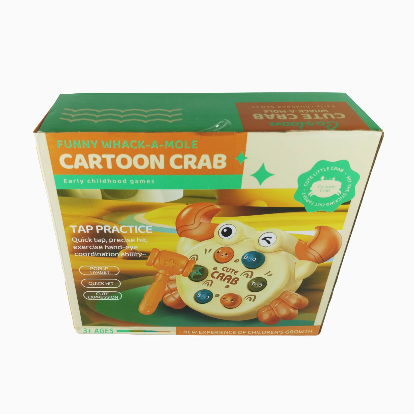 Funny Whack-A-Mole Cartoon Crab