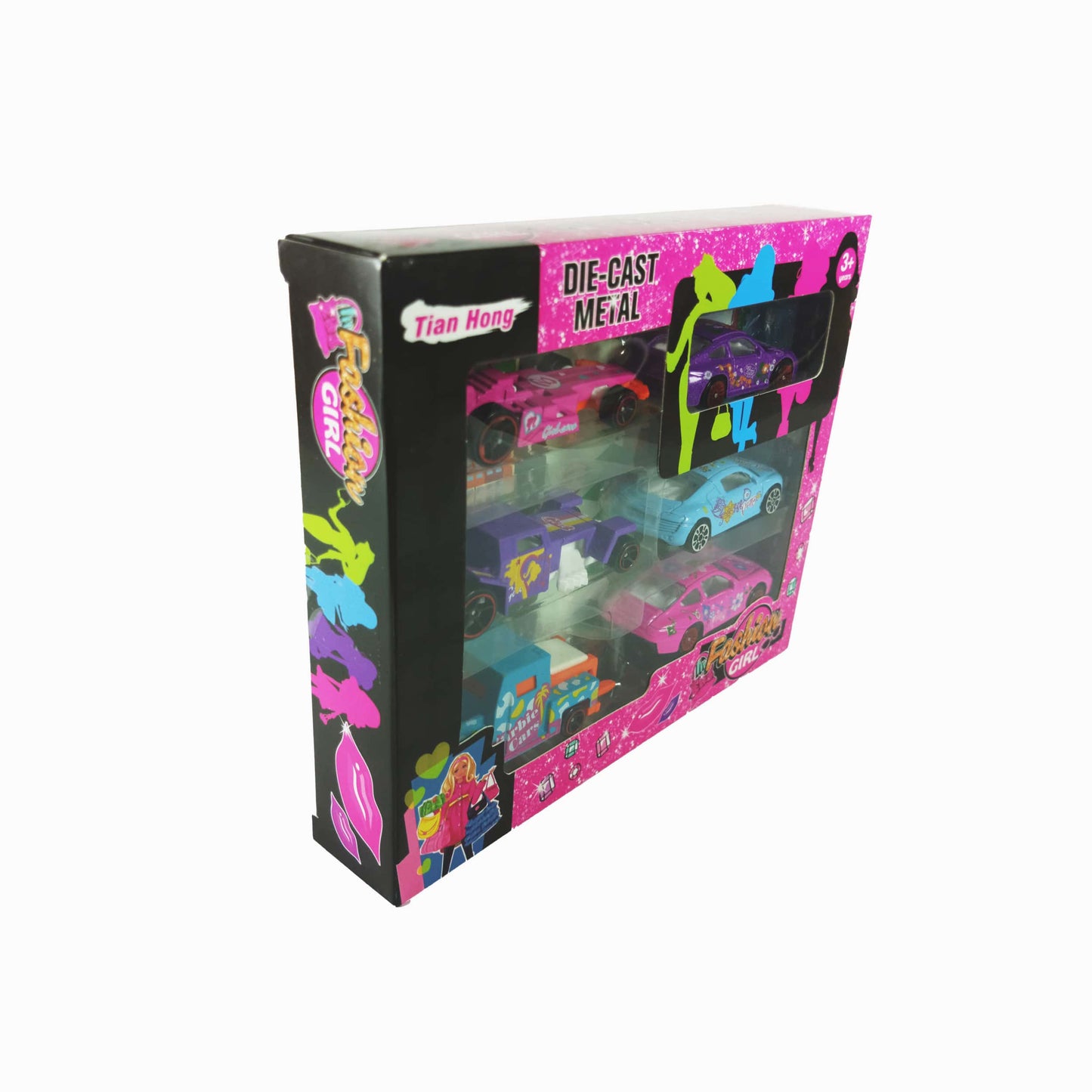 Fashion Girls Die-Cast Metal Toy Car Set