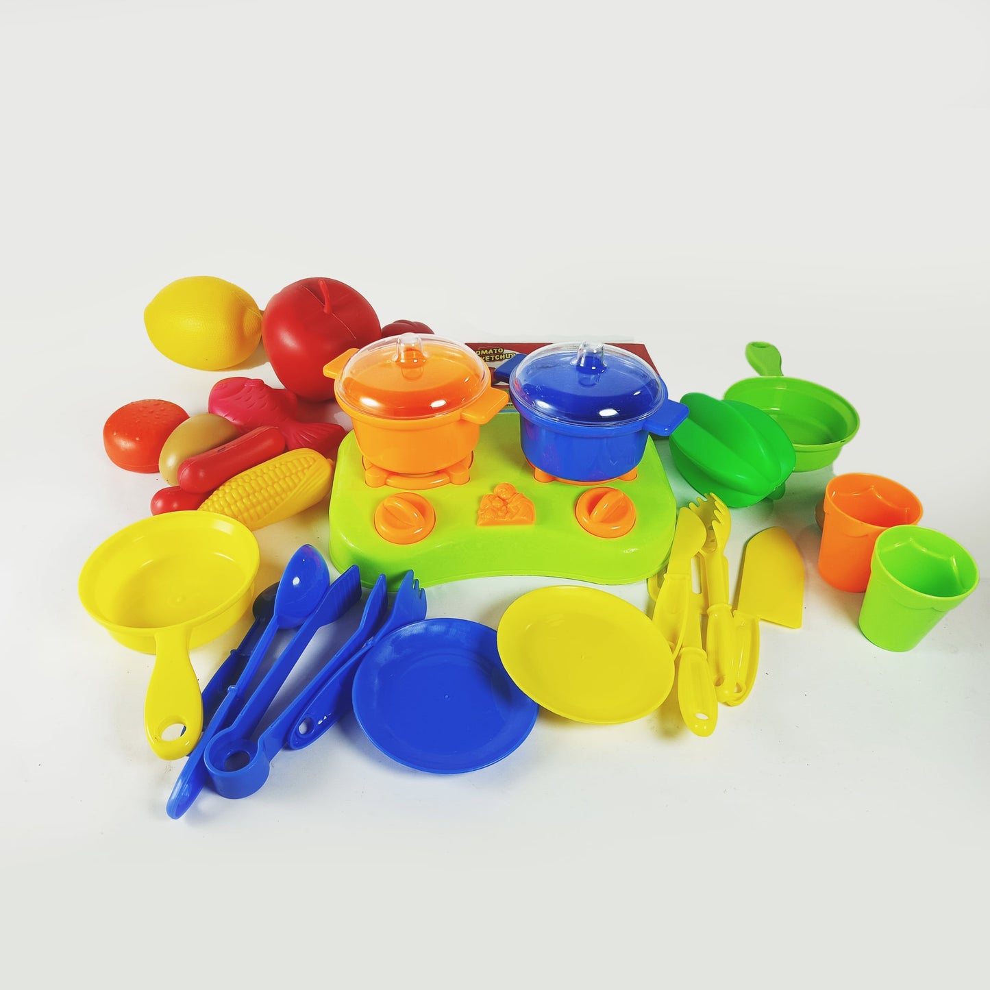 Let's Cook! Children's Kitchen Play Set with Colorful Accessories